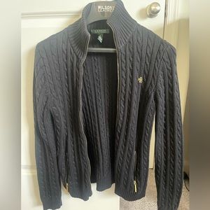 Black zip up sweater